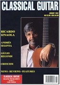 Рикардо Изнаола, ж-л "Classical Guitar", август 1991 г.